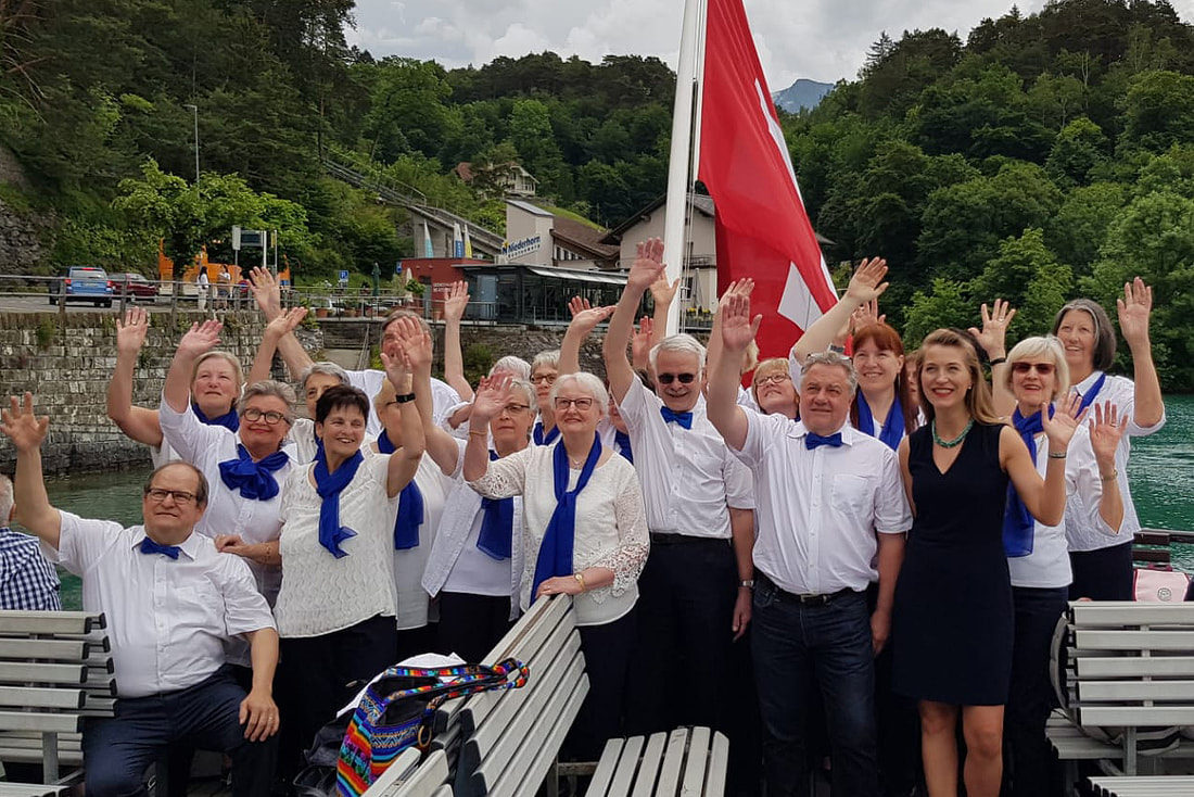 MS Bubenberg, Melos Chor Bern, Thunersee, 22.06.2019, singende Berner Seen, Gemischter Chor, Bild